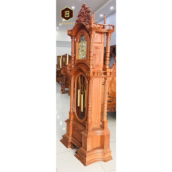 Đồng hồ tháp bằng gỗ Lộc Phát - DHC002