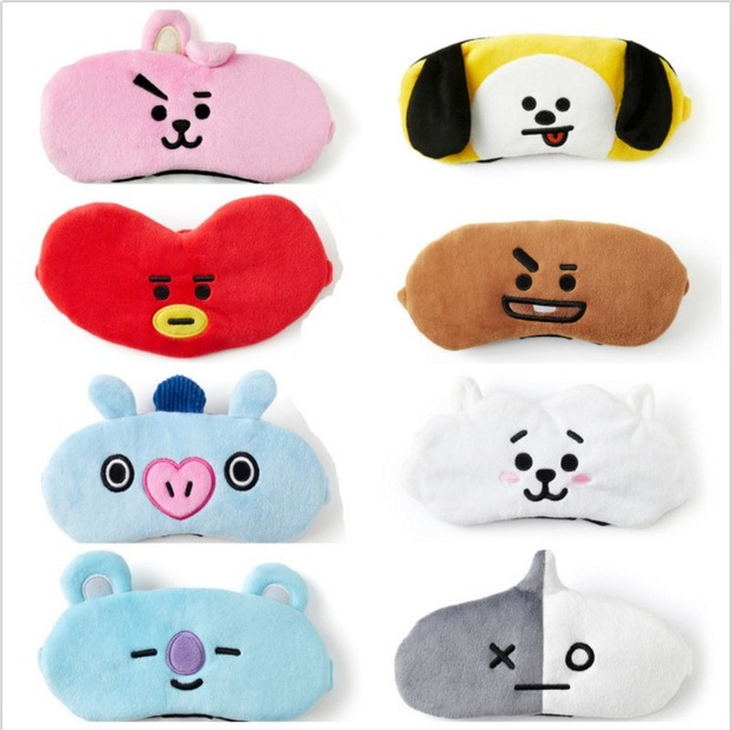 [Hàng mới về] Mặt nạ che mắt khi ngủ in hình bt21 dễ thương