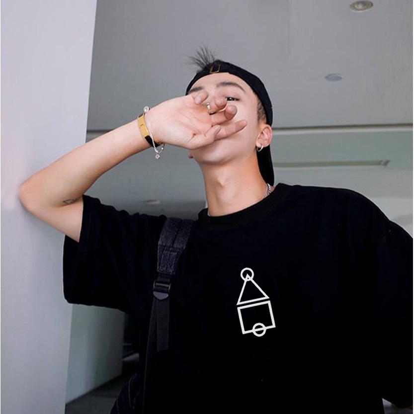 Áo thun unisex tay lỡ nam nữ form rộng The Squid Game họa tiết đẹp vải dày mịn