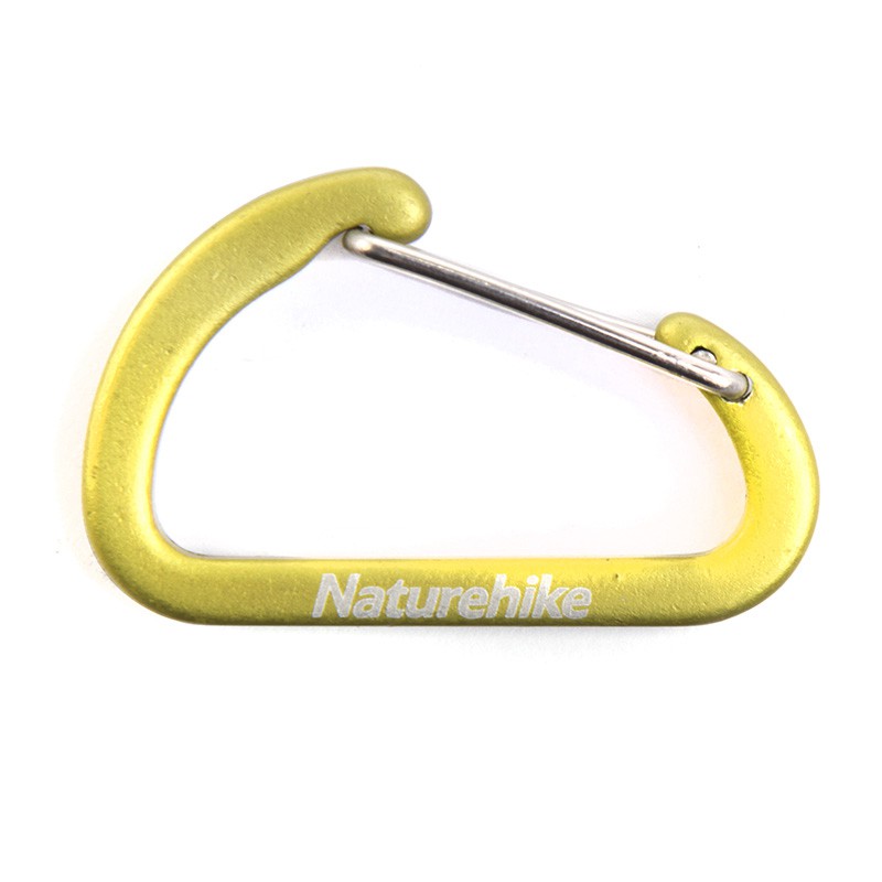 NATUREHIKE Bộ 16 Móc Khóa Hợp Kim Nhôm Hình Chữ D 4cm Chuyên Dụng Cho Leo Núi Cắm Trại