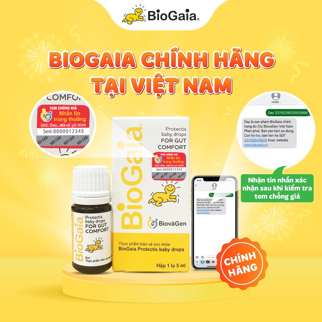 Men Vi Sinh BioGaia Protectis Drops - Nhập khẩu chính hãng từ Thuỵ Điển