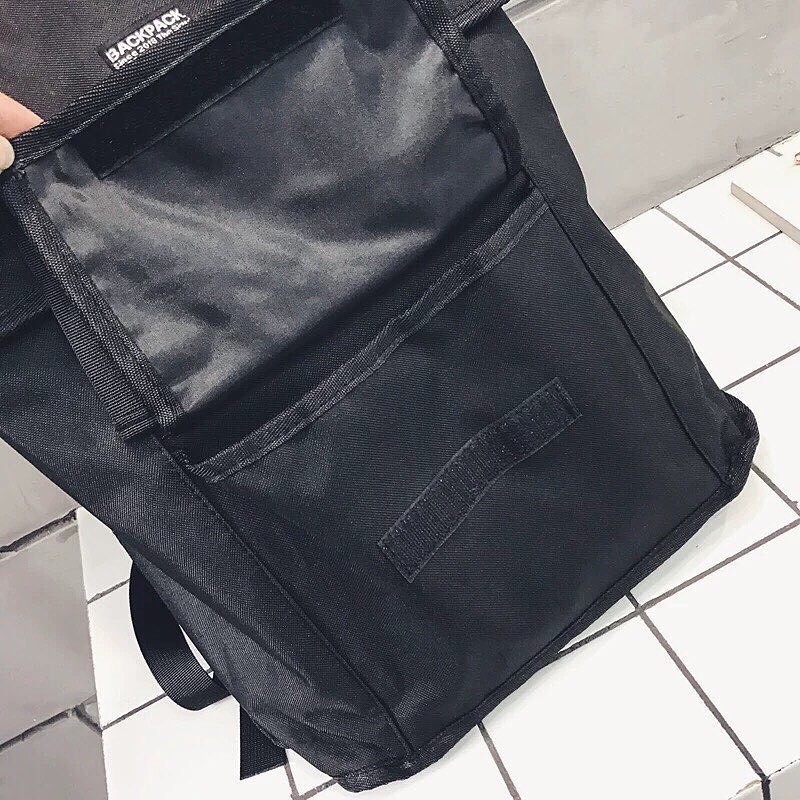 túi máy tính xách tay cho nữ BALO ULZZANG BASIC ( chống nước ) ( 2 khoá nhựa đen song song) - B09 | BigBuy360 - bigbuy360.vn