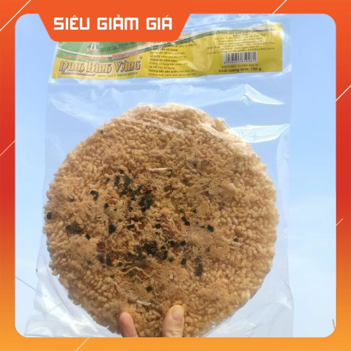 Cơm cháy chà bông đặc sản Ninh Bình Vàng loại tròn 150gr