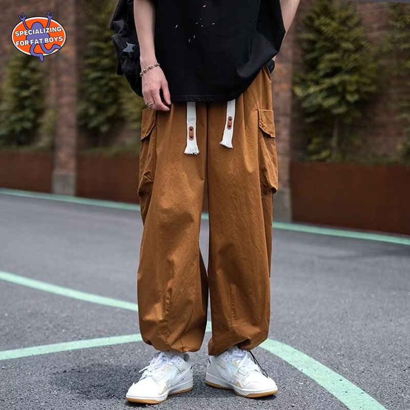 Quần Dài Dáng Rộng Màu Cà Phê Thời Trang Mùa Thu Mới Cho Nam Size M-3XL