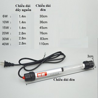 Đèn UV Diệt Tảo Diệt Khuẩn (6W 10W 15W 20W)
