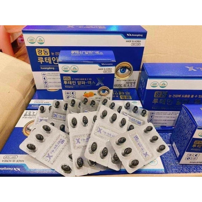 [ Hàng Chuẩn ] Viên Uống Bổ Mắt Kwangdong Hàn Quốc, Hộp 120 Viên, Giúp Đôi Mắt Luôn Khỏe Mạnh Và Sáng Tinh Anh [ Hàng Mớ