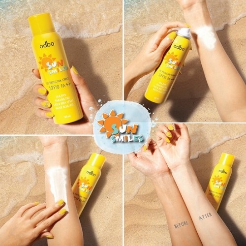 XỊT CHỐNG NẮNG ODBO Sun Smiles UV PROTECTION BODY SPRAY UV SPF50/PA+++ 100ML