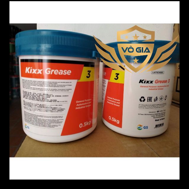 [Mã LIFEAUMAY giảm 10% tối đa 30k đơn 150k] MỠ BÒ KIXX GREASE 3 lon 0.5KG