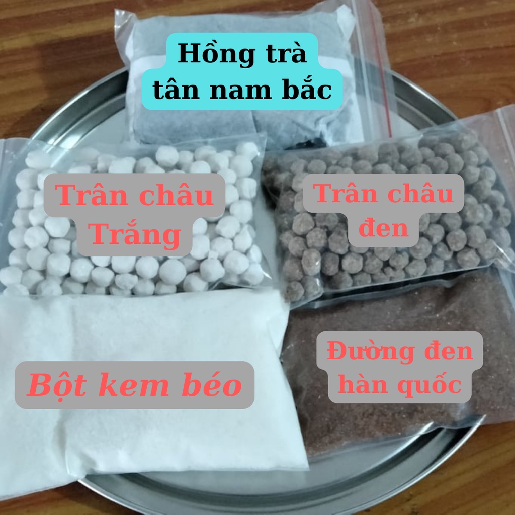 Sét Nguyên liệu Trà sữa Trân Châu(8 - 10ly) - TẶNG TÚI LỌC TRÀ