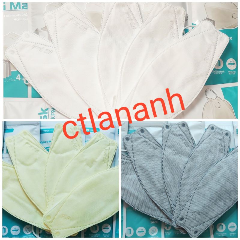Sỉ 1 thùng khẩu trang 4D KG Mask KF94 60 túi 300 chiếc | BigBuy360 - bigbuy360.vn
