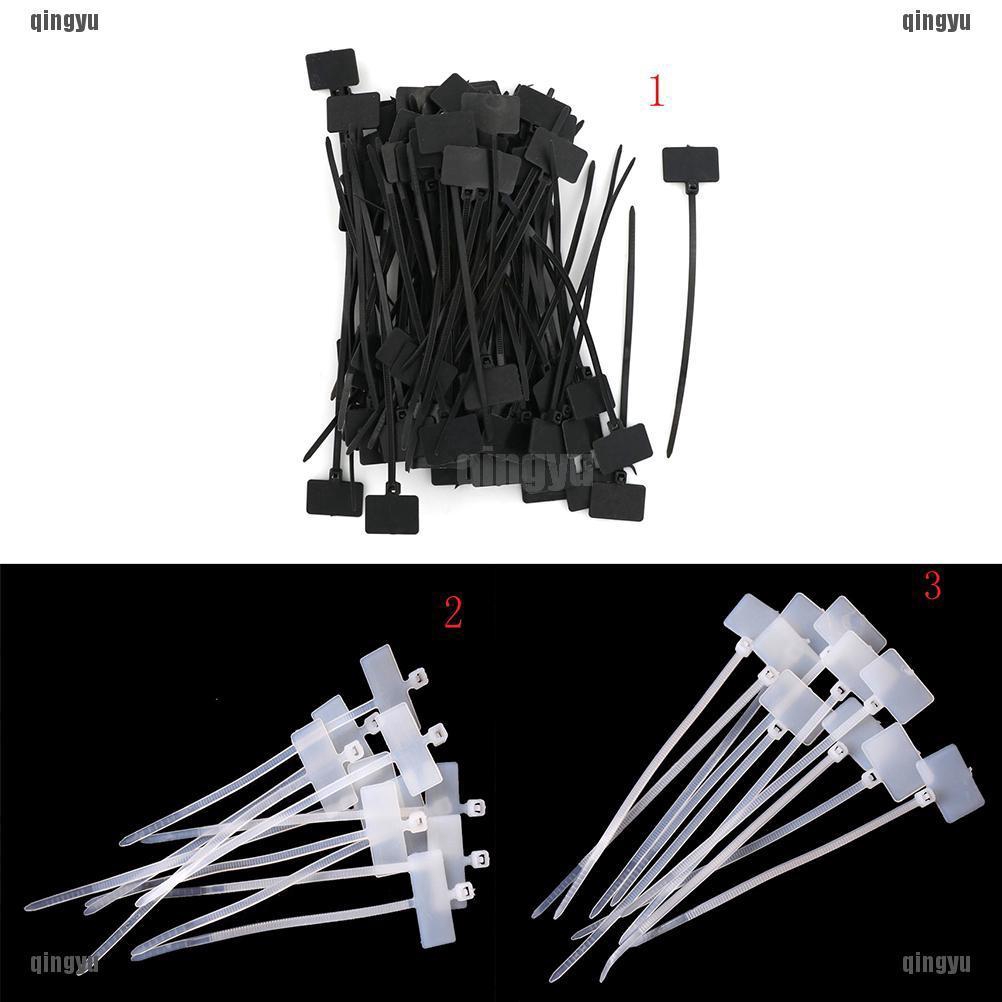Set 100 thẻ nhựa dùng để đánh dấu dây cáp điện / dây điện