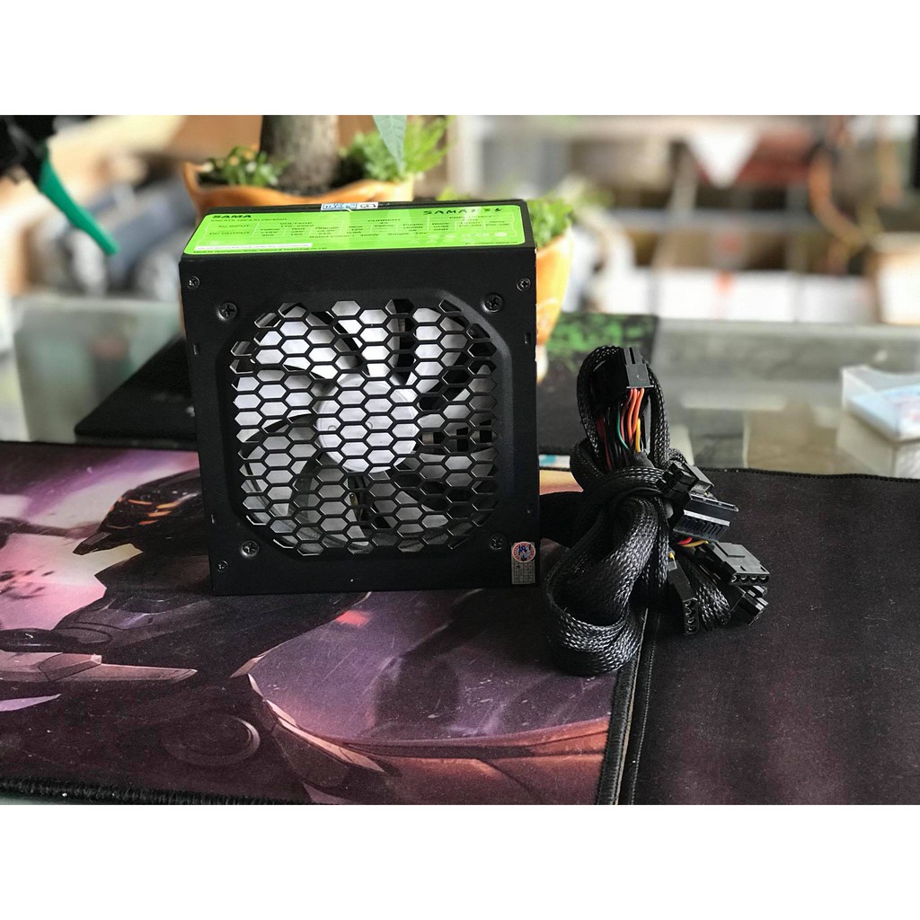 Nguồn new SAMA công suất 400w fan 12cm có phụ 8 pin zin