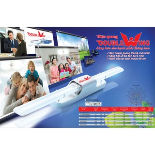 Bộ đèn double wing HUỲNH QUANG 36W x 2 Điện Quang
