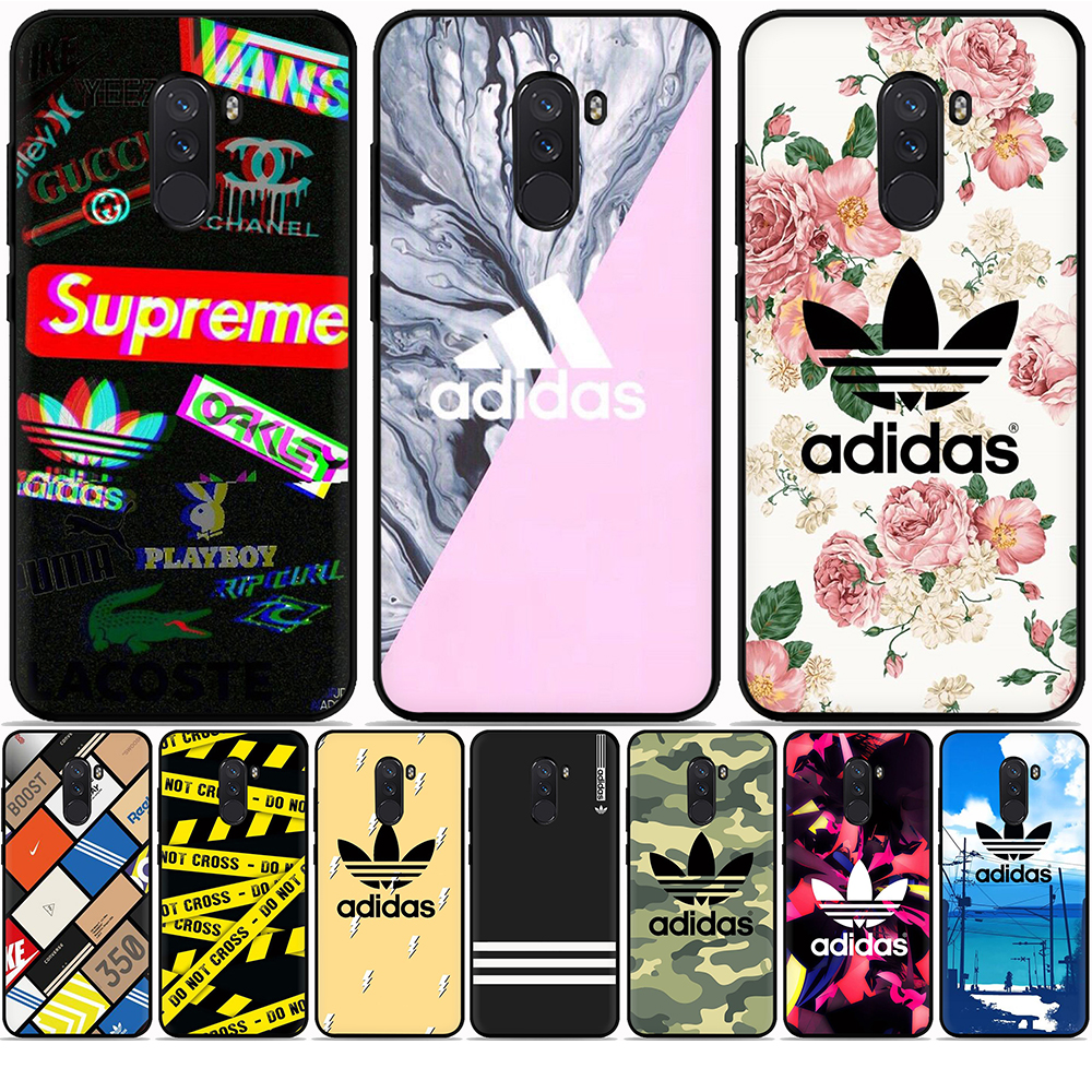 Ốp Điện Thoại Tpu Mềm Chống Rơi Màu Đen In Logo Adidas Cho Xiaomi Mi 9 Se F1 A2 6x A2 Lite A3