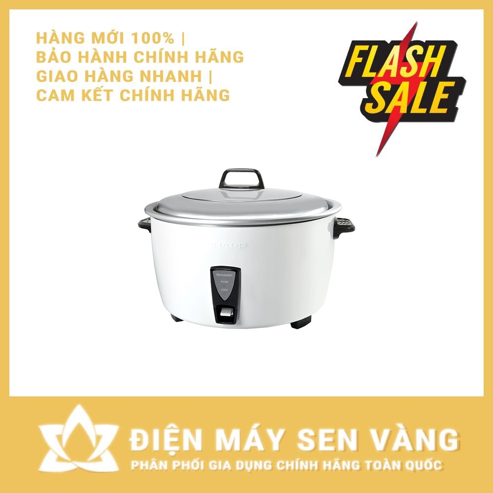 Nồi cơm điện nắp gài Sharp 10 lít KSH-D1010V 2750W - Made in Thailand (Màu trắng)