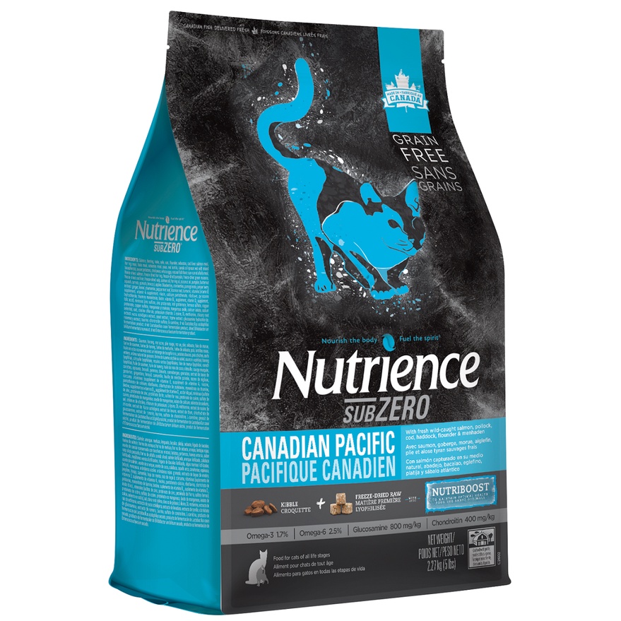 [DINH DƯỠNG CAO] BAO 500G HẠT CHO MÈO NUTRIENCE SUBZERO CAT VỊ CÁ BIỂN - HẠT CHO MÈO CAO CẤP