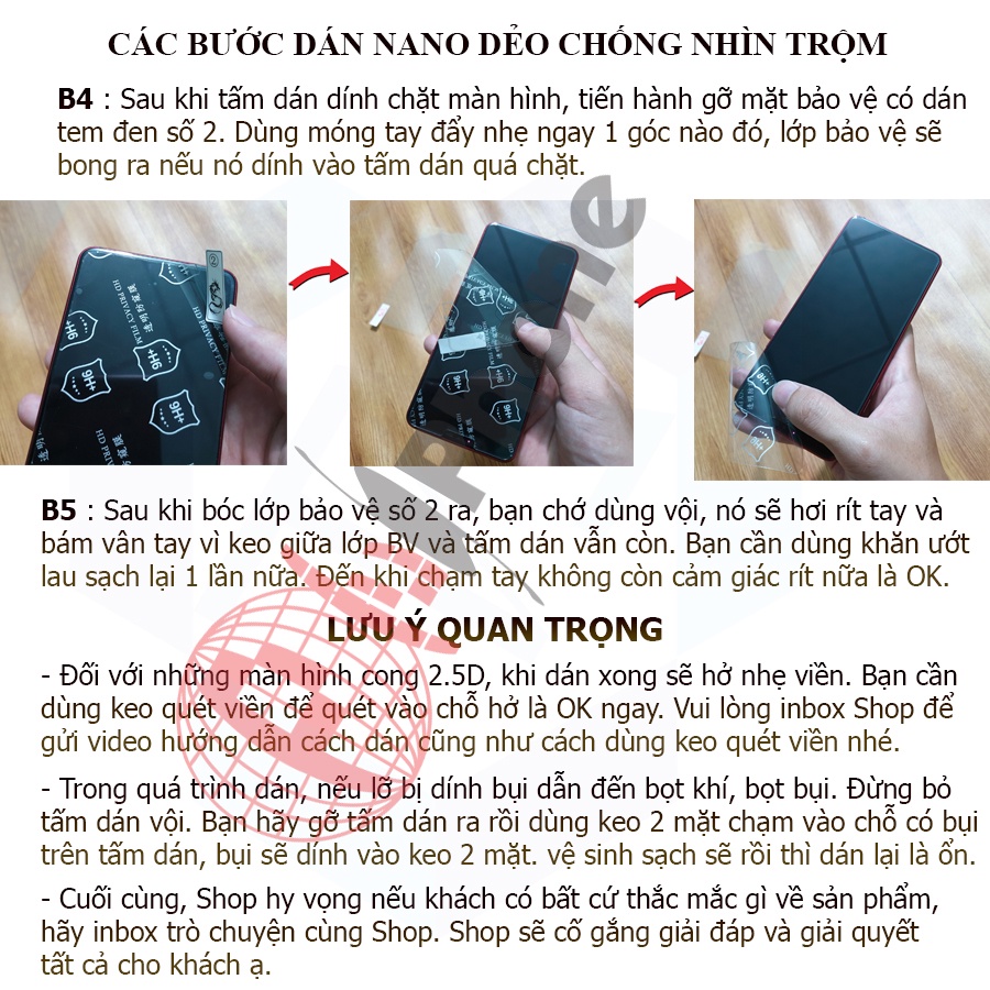 Dán chống nhìn trộm cho Oppo Reno8 , Reno8 5G, Reno8 Z 5G - Dán nano dẻo