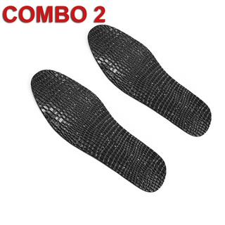 [Combo 2 Đôi] Miếng Lót Giày Lót Giày Nam Da Thật Juosu LD0226 (Đen)