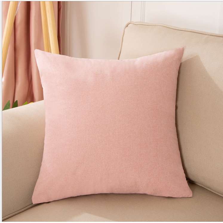 Gối màu trơn tựa lưng, sofa decor phong cách Hàn Quốc đơn giản và hiện đại