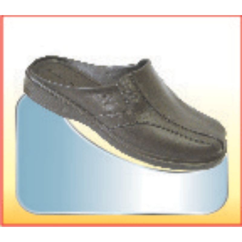 Dép ASIA bít đầu nhựa màu đen không lỗ