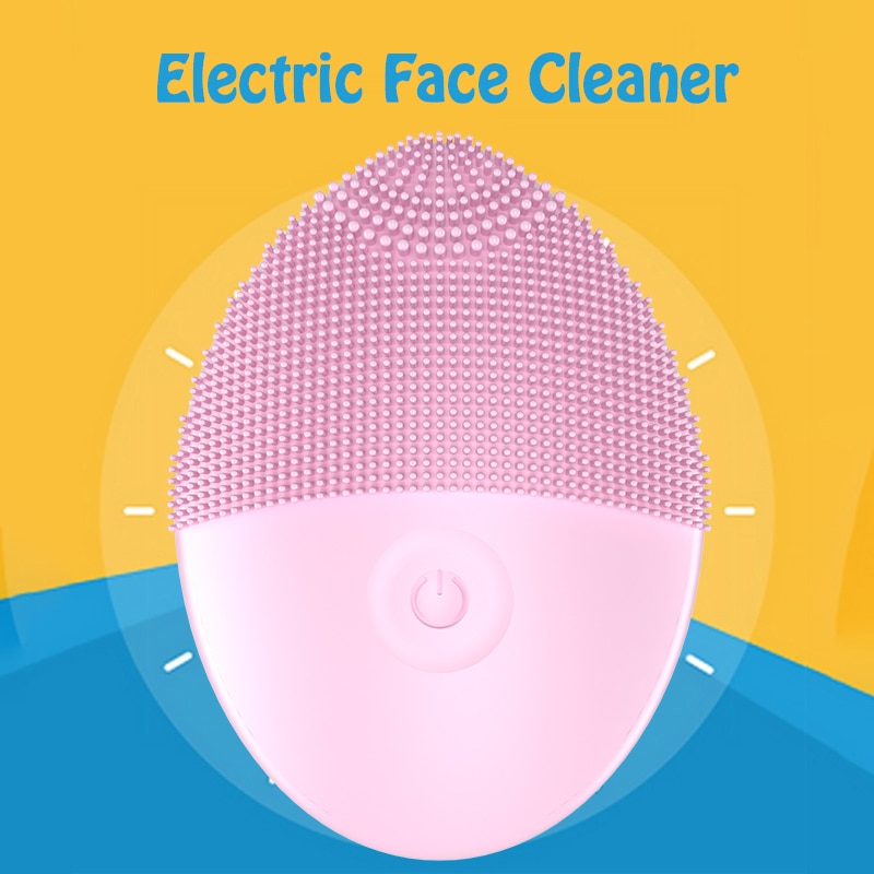 Silicone Face Cleansing Brush Electric Face Cleanser Electric Facial Cleanser Cleansing Skin Deep Washing Massage Brush #GH-68