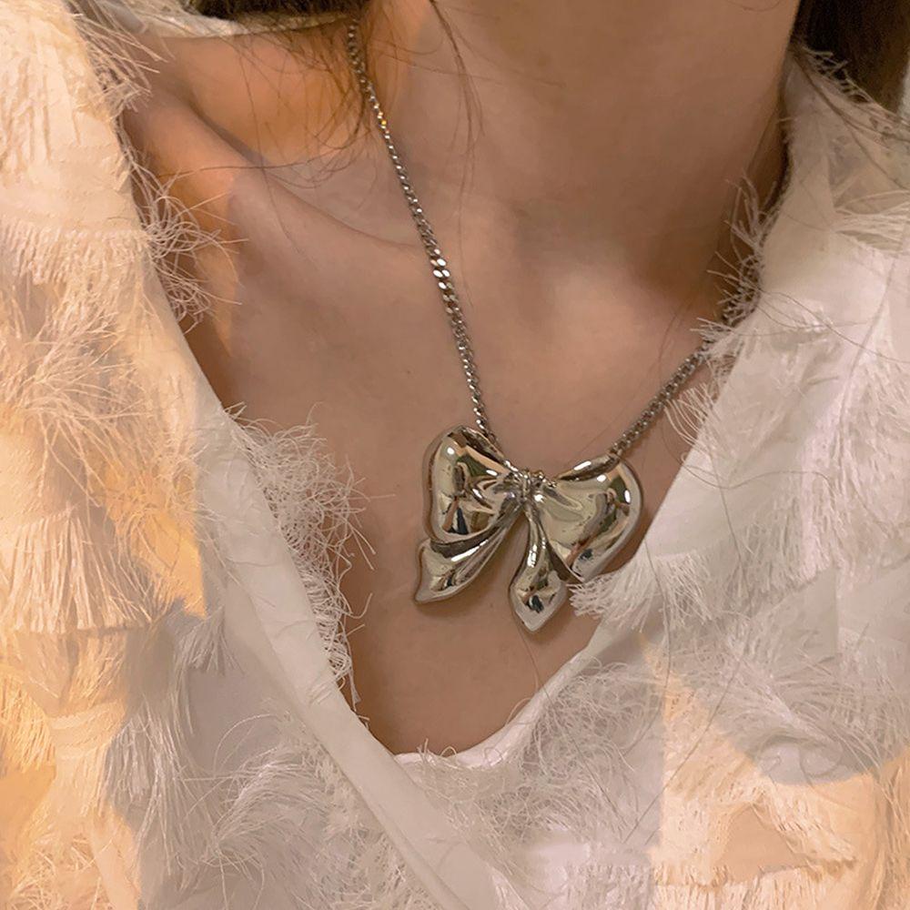 Vòng cổ Mặt Nơ To Dễ Thương Dành Cho Nữ