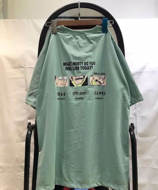 Áo thun nữ tay lỡ xanh mint in chữ unisex size m,l 45kg - 70kg DTL | BigBuy360 - bigbuy360.vn