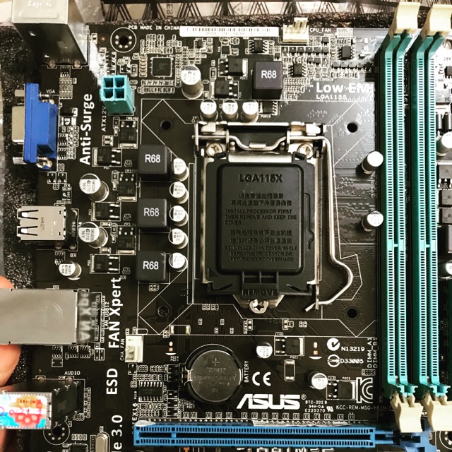 Main Asus H61 chipset socket 1155 kèm chặn