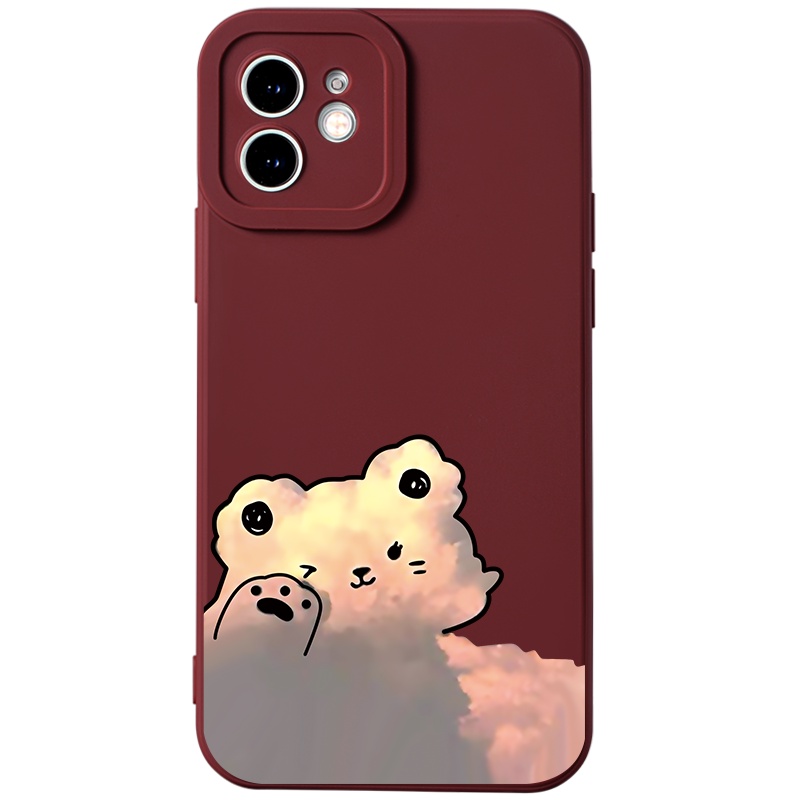 Ốp lưng JEERO mềm họa tiết cặp đôi thích hợp cho iphone 14 13 12 11 Pro Max SE 2020 X XR XS 8 7 6S 6 Plus HFF723