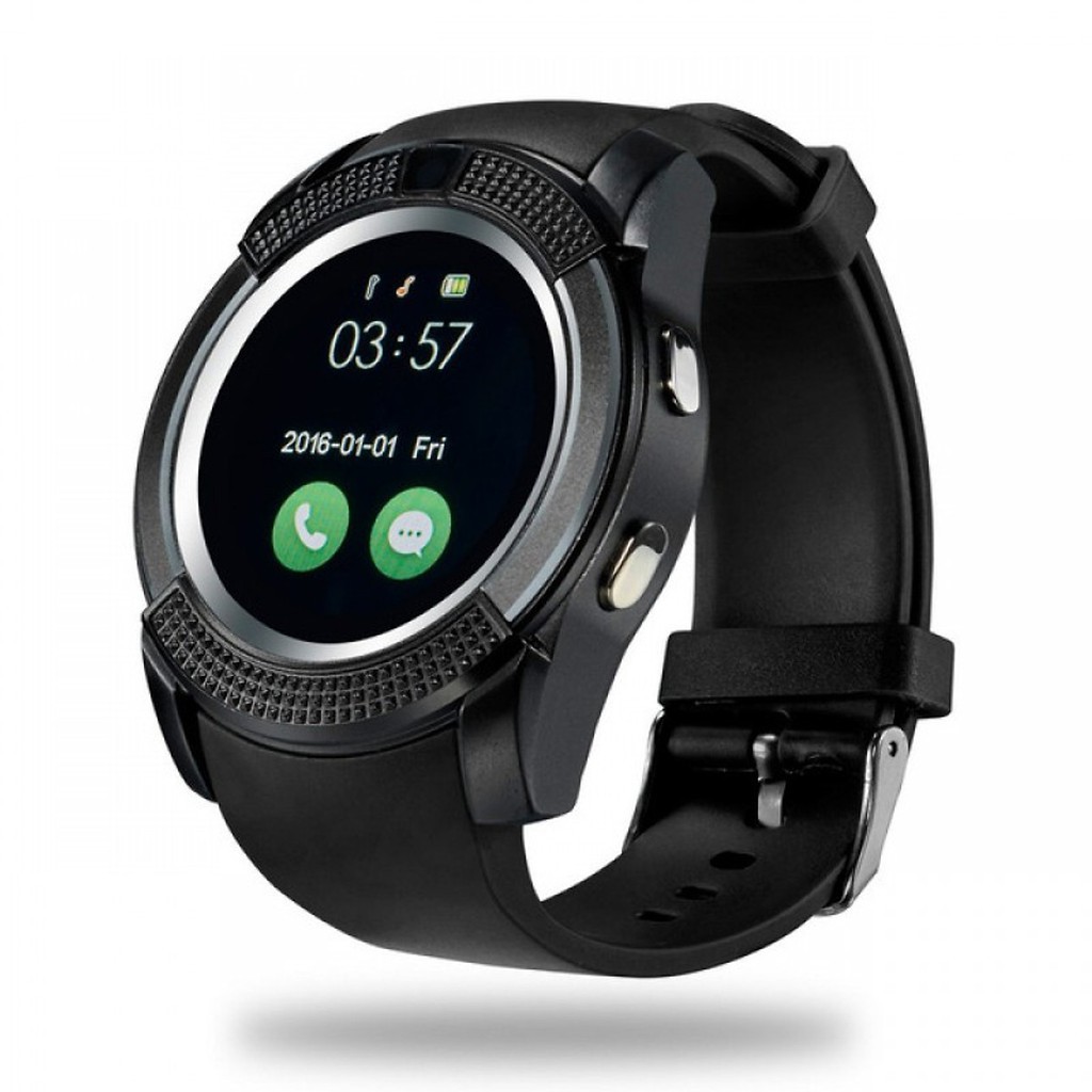 Đồng hồ Thông minh Smart Watch V8 - Hỗ trợ sim nghe/gọi - Kết nối Bluetooth Wifi - Camera.