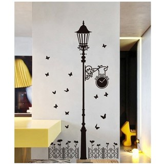 Decal Dán Tường Cột đèn trang trí