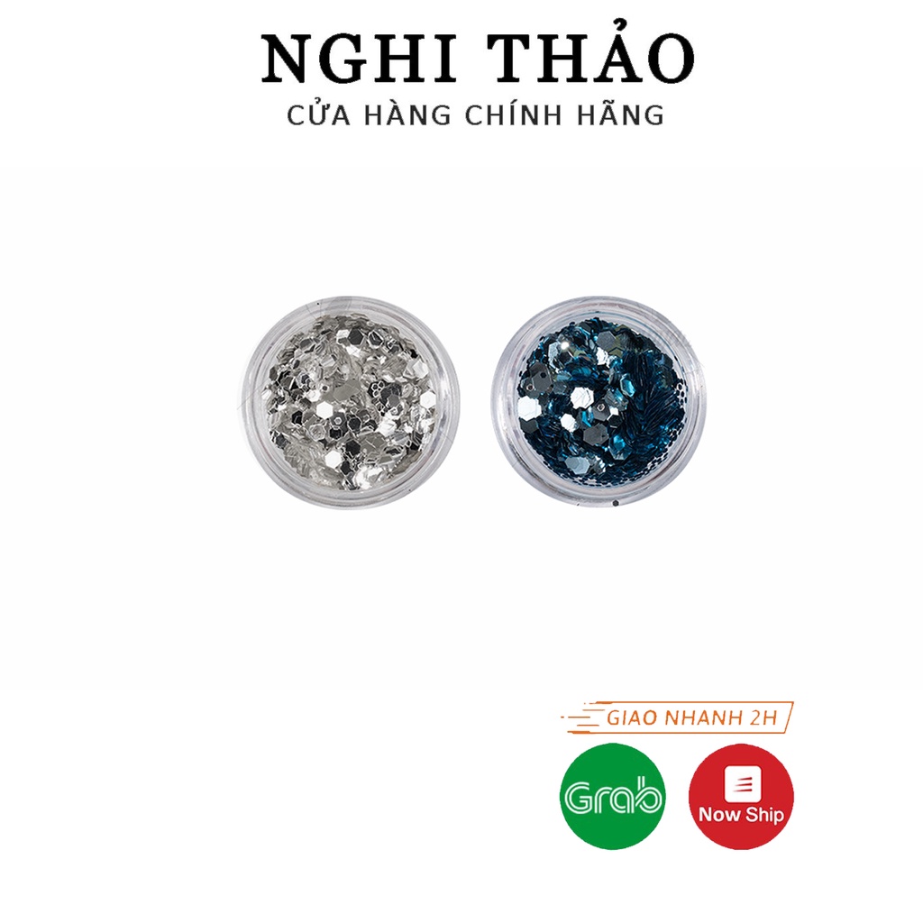 Nhũ kim tuyến nail siêu sáng 2 màu