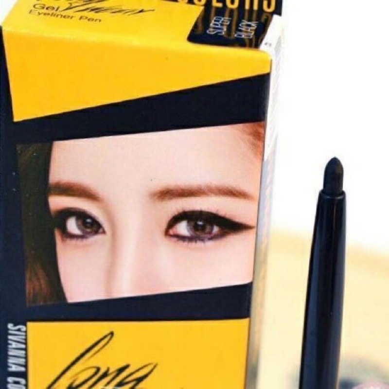 Chì kẻ mí trong ngoài 2in1 Sivanna Colors Long Wear Gel Eyeliner Pen siêu lì 24h không lem không trôi HF777 NỘI ĐỊA THÁI