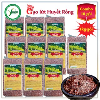 Gạo huyết rồng Phúc Thọ gói 1kg  hút chân không tốt cho tim mạch và tiểu đường