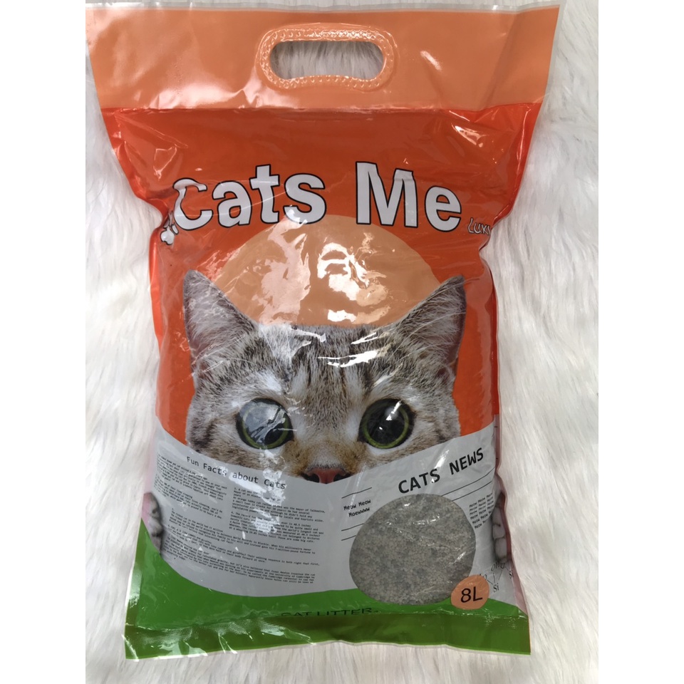 Cát vệ sinh cho mèo, Cát vệ sinh khử mùi vón cục tiết kiệm Catsme Luxury 8L 4kg