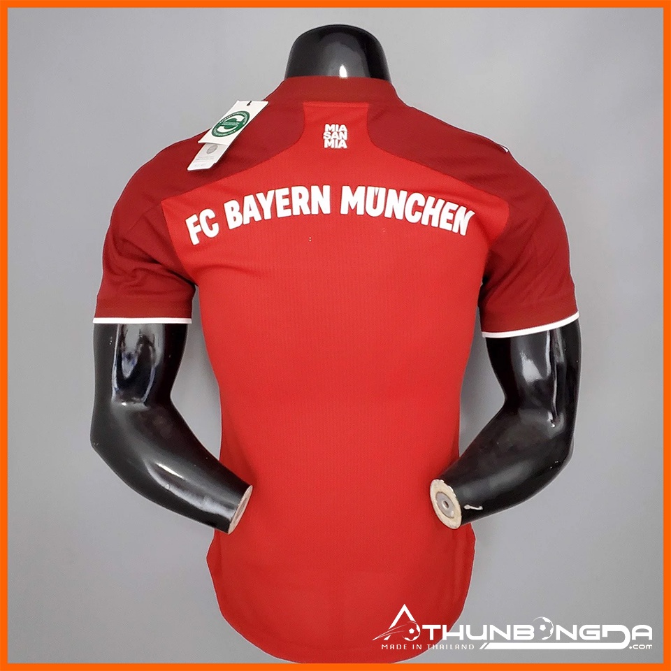 Áo Bayern Munich đỏ sân nhà 2021/2022, 2021/22 bản PLAYER body fit cao cấp