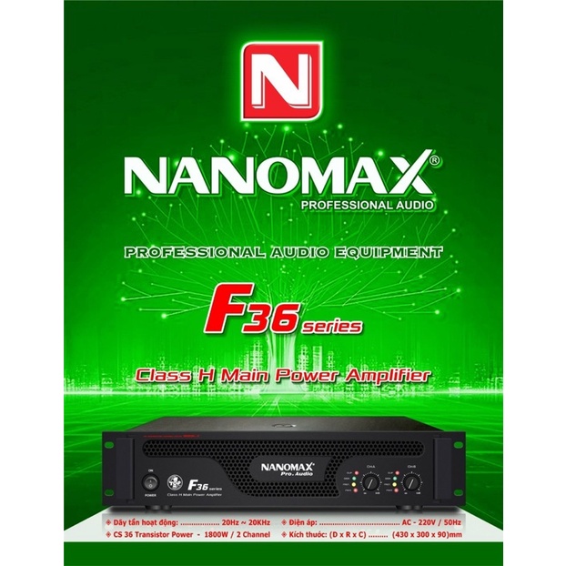 Main Nanomax F-36, 36 sò công suất