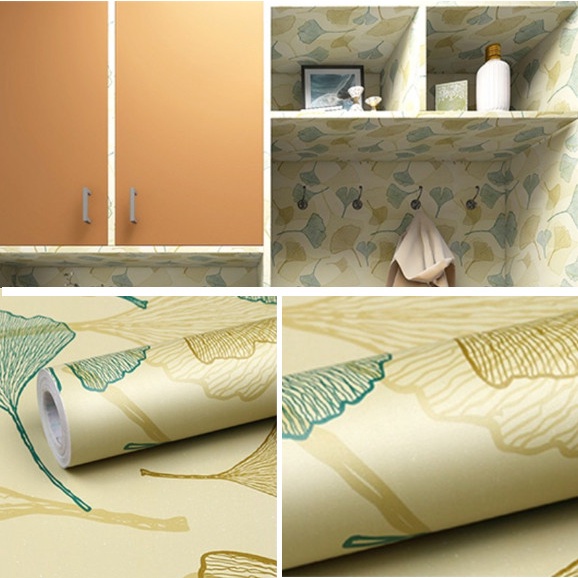 Decal Giấy Dán Tường Cánh Quạt Khổ 45Cm Keo Sẵn