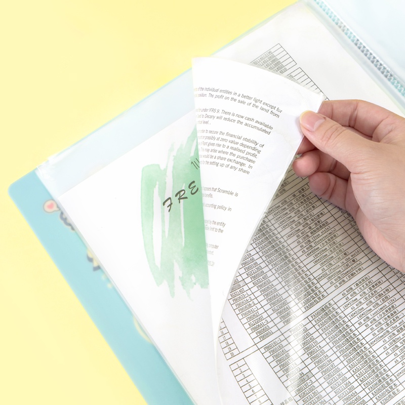 File lá học sinh GuangBo 10-20-30 lá màu hồng/ màu xanh H06021-22-23 Tourgroups