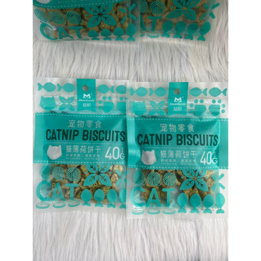 Bánh thưởng tiêu lông cho mèo Catnip Biscuits Endi hộp 140G
