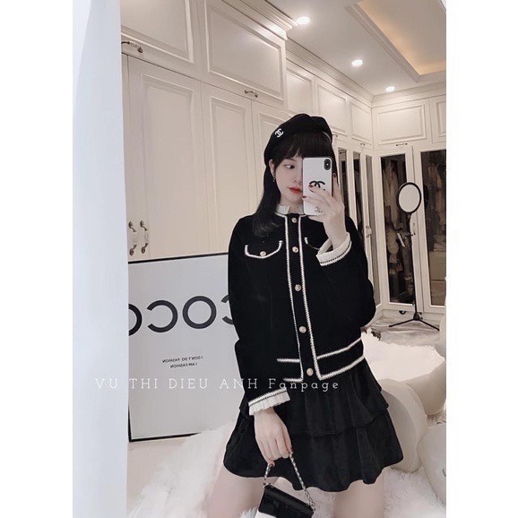 ÁO NHUNG VIỀN DẠ CHUẨN MẪU HẾT NƯỚC CHẤM ❤️