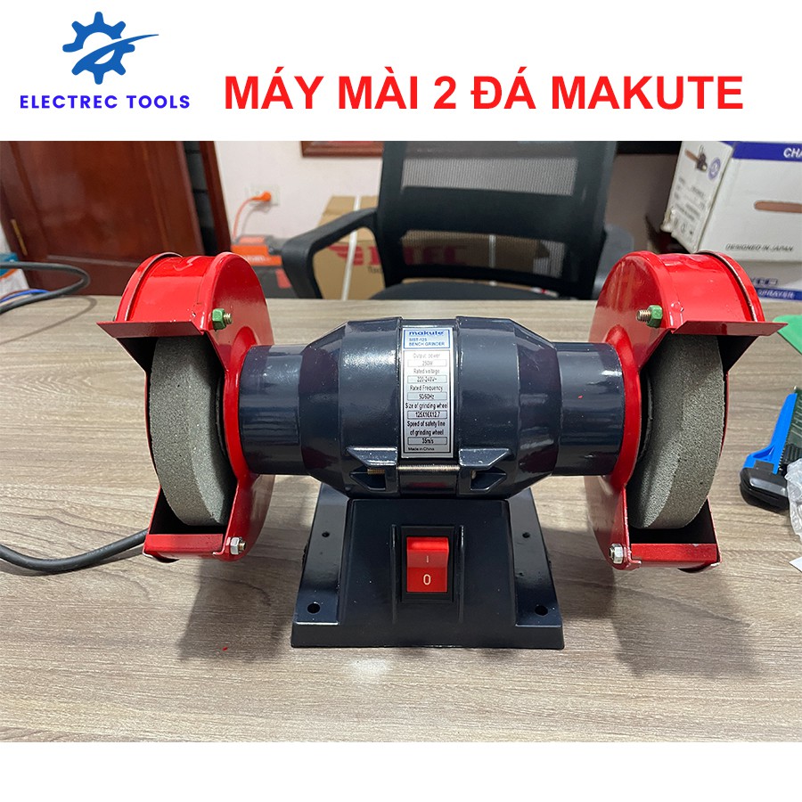Máy mài đá mini 2 Lưỡi, Máy mài kim loại, Makute SIST-125, Đá 125mm
