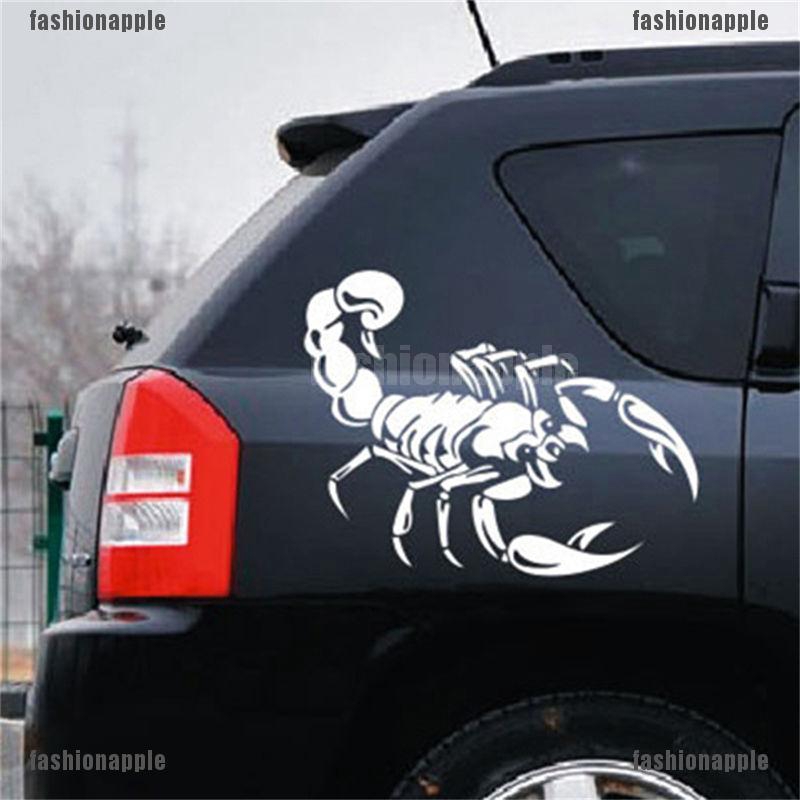 Miếng Dán Hình Bọ Cạp 3D 30CM Trang Trí Xe Hơi