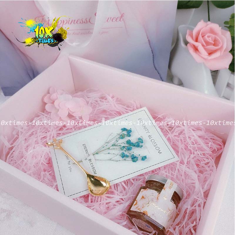 Set hộp túi giấy 30cm đựng quà sang trọng happiness tặng sinh nhật bạn gái bạn trai đối tác, valentine, ngày lễ có quai