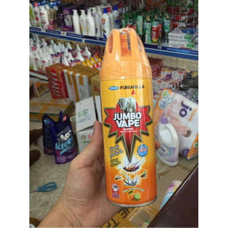 Bình Xịt Muỗi JUMBO Hương Chanh Chạ 300ml-600ml