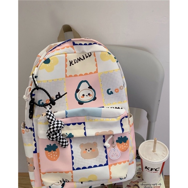 Balo đi học cute xinh xắn hoạt hình KDMI v2 🌈✨ 3 màu nhẹ nhàng 🪁 HÀNG CÓ SẴN