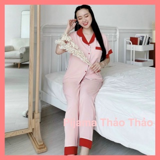 Đồ Bộ Pijama - Bộ Lụa Mango Siêu Mềm Mượt Hàng Có Size Đến 75kg