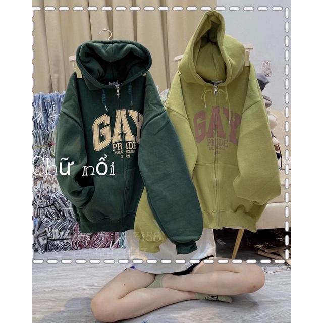 Áo khoác nỉ cotton GAY HT12