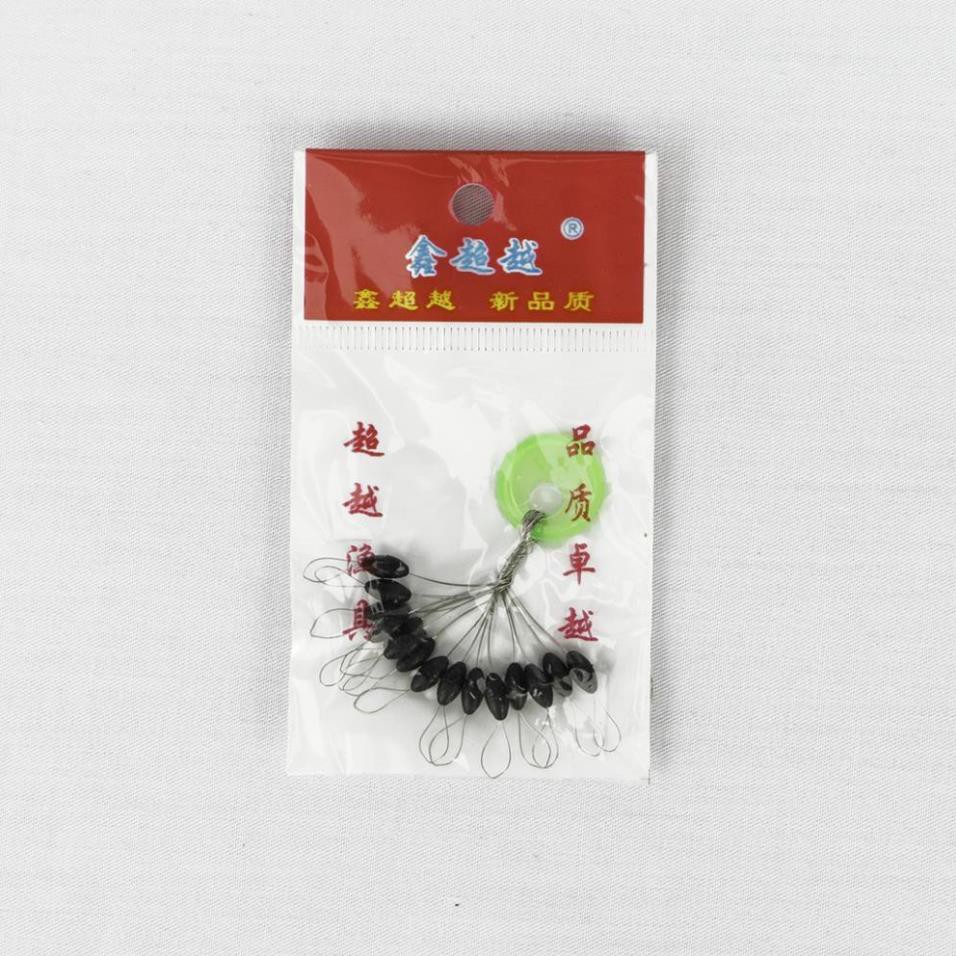 Hạt chặn phao chì câu cá 15 viên/ tép tròn