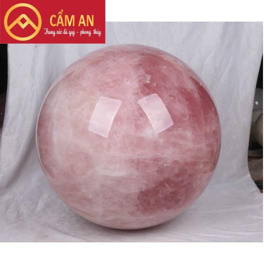 [XẢ KHO] Quả Cầu Phong Thủy T.A Hồng mạng THỔ và HỎA , Đường Kính  - Phong Thủy Cẩm An